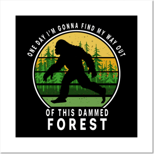 Bigfoot Forest Posters and Art